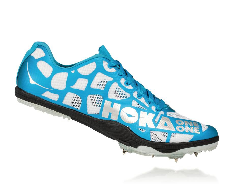 Zapatillas Atletismo Hoka One One Hombre - Rocket X - Blancas/Azules - DFX574896